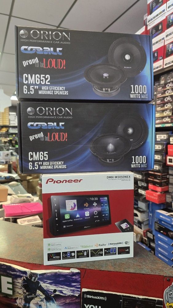 Pioneer DMH-W3000NEX AppleCarPlay Android Auto Bluetooth Wireless And Orion 4 Speaker 6.5