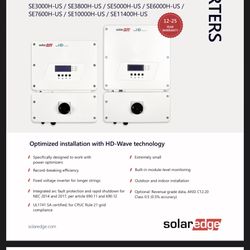 SolarEdge inverter 7600HD inverter 
