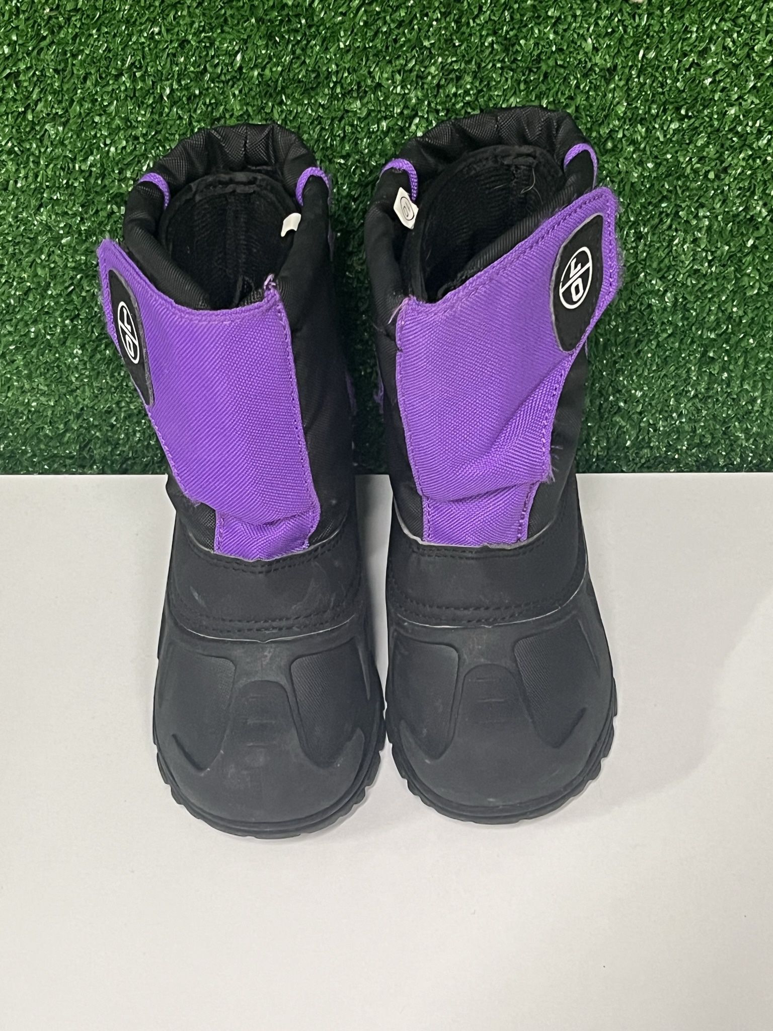 L/O Unbranded Purple And Black Snow Boots Size 10