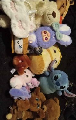 Mixed Lot of Stuffed Animal Plush Toys