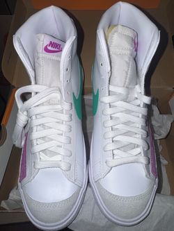 Nike Blazer Mid '77 SE Women's Shoes White Purple Green
