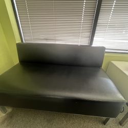 3 black sofas 