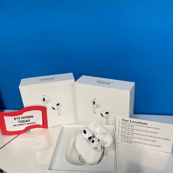 Apple Airpods 3 Wireless Headphones - PAYMENTS AVAILABLE With $15 DOWN