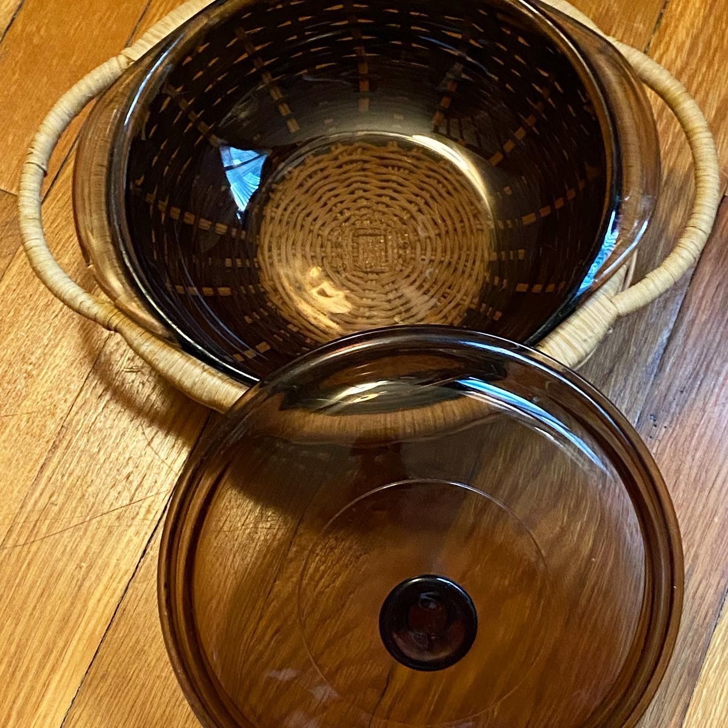 Pyrex Amber Glass Casserole Dish