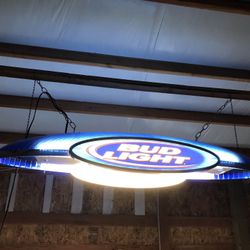 Bud light pool table light
