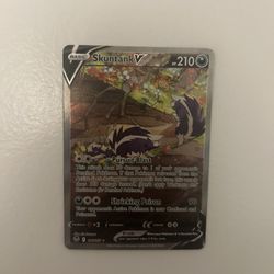 Pokémon Skuntank V Silver Tempest 181/195 Holo Rare