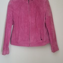 Pink Leather Jacket 