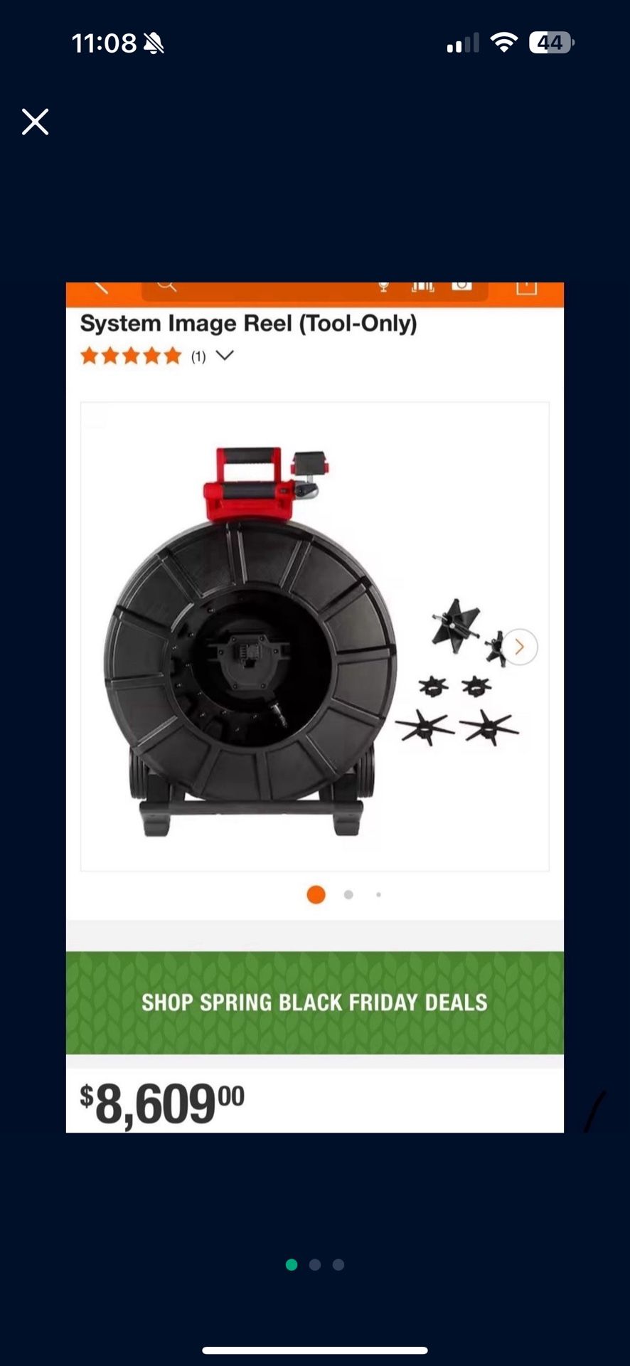 Milwaukee Pipe Inspection 325ft Reel Only 