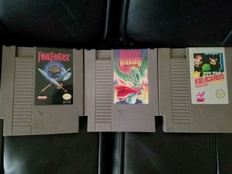 Nintendo nes console and games