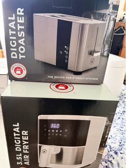 Air Fryer + Digital Toaster Oven — NEW in Box