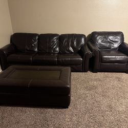 Dark Brown Living Room Set
