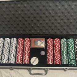 Full Poker Set With Case