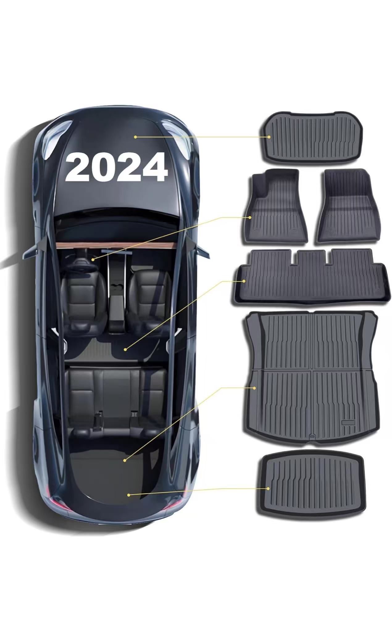 Tesla Floor Mat Set (model 3)