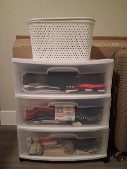 Plastic Cabinet with 3 Drawers