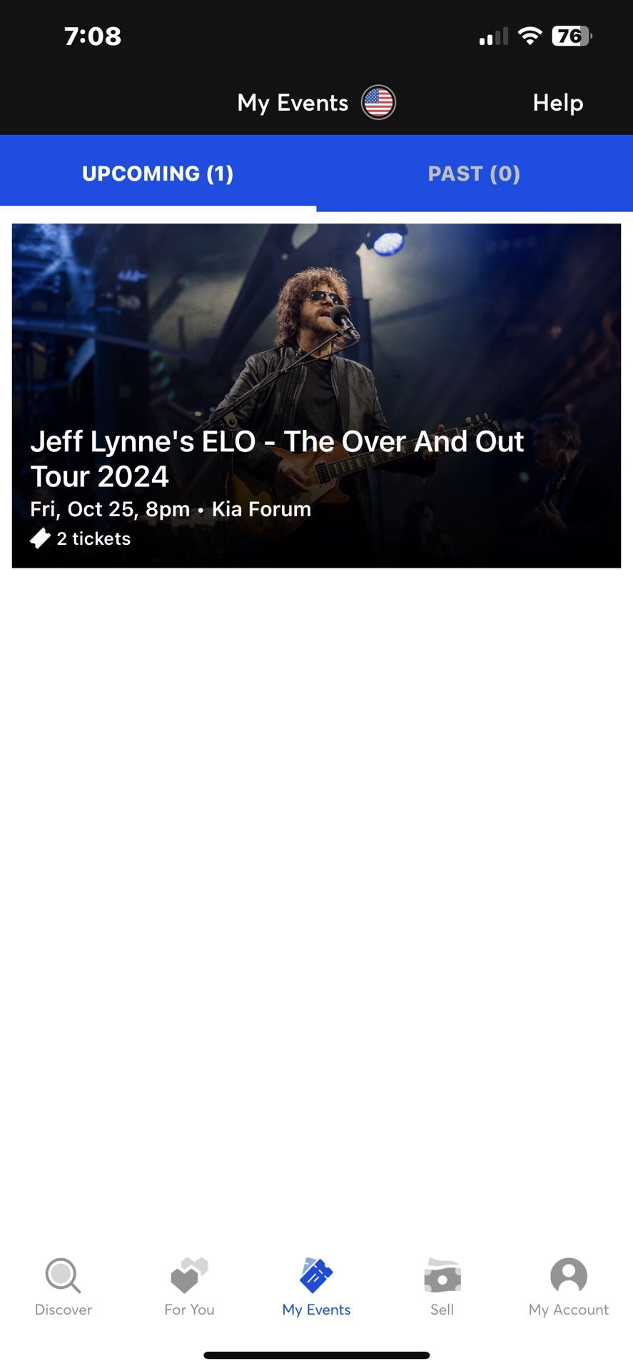 Jeff Lynne ELO tonight at The Forum