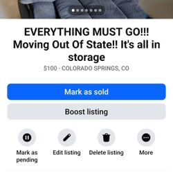 Everything Must GO!! Moving Out Of State!! 