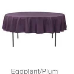 Satin Round 90” (5) 