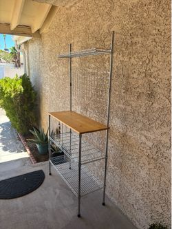 Metal Wood Storage Shelf