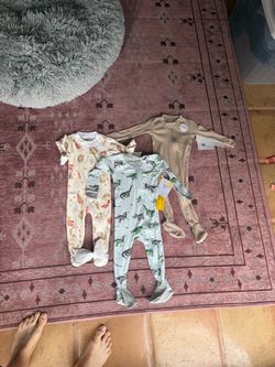 Burt’s Bees Baby Footed Pajamas Bundle of 3