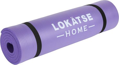 LOKATSE Home All Purpose Thick Yoga Mat with Carrying Strap High Density