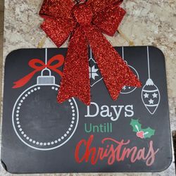 Countdown To Christmas Chalkboard 
