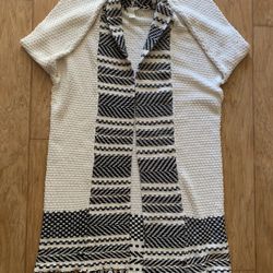 [Like New] Oversize Woven Knit Full Length Cardigan