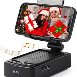 Gifts for Men, OLES Mobile Phone Stand with Bluetooth for Him Dad Women Who Want Nothing, Adjustable Tablet Holder with Wireless Speaker, Tech Gadgets