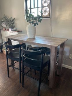 Table and chairs