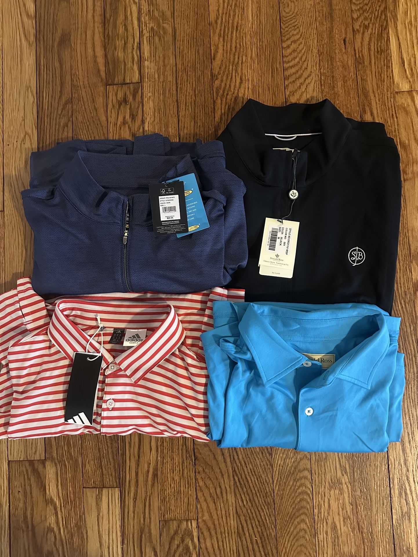4 BRAND NEW Golf Shirts