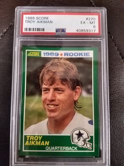 1989 Score Troy Aikman numb 270, ex-mt
