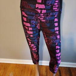 Puma Workout Leggings Geometric Puma Design