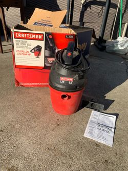2.5 gallon shop vac
