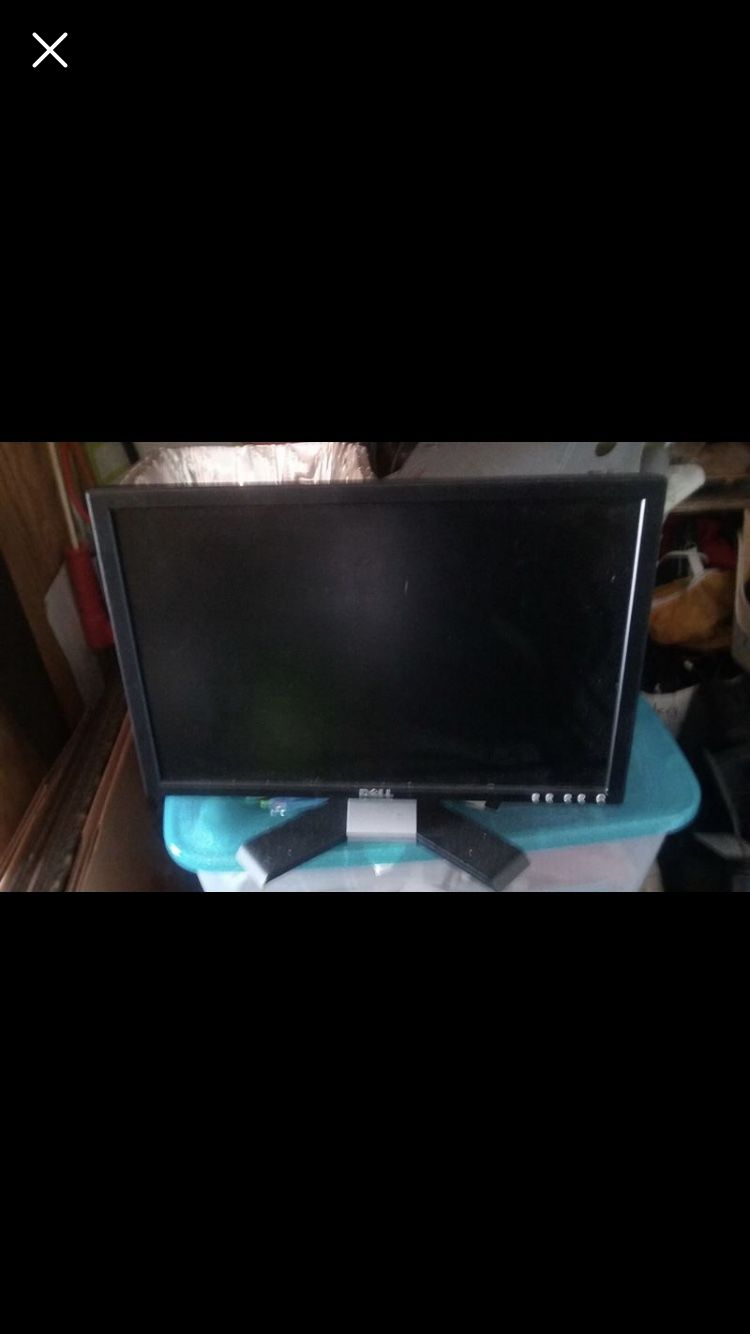 Five computer monitors with both the power cord and the connection cord $45 each