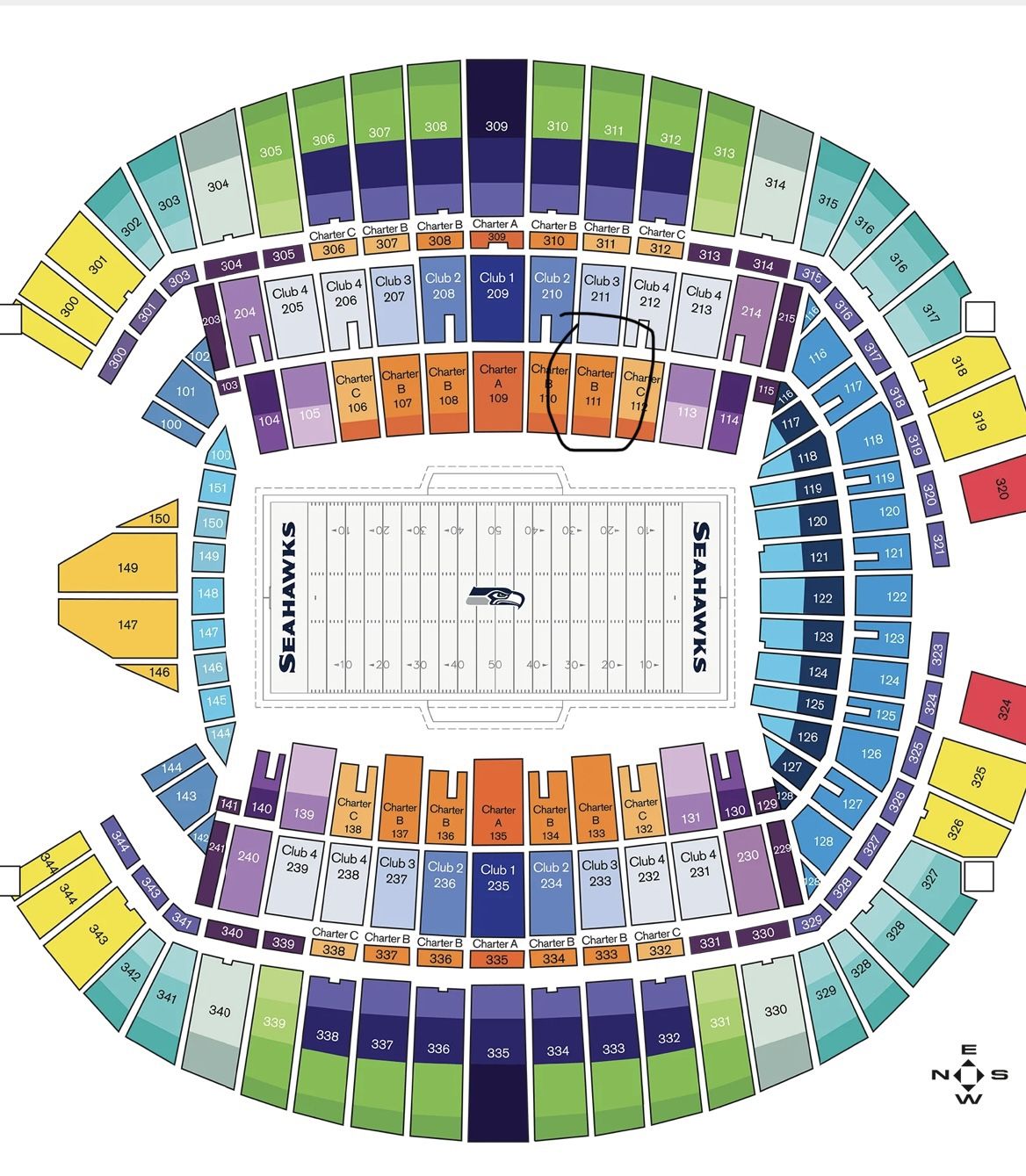 3 Seahawk Tickets For Sale 