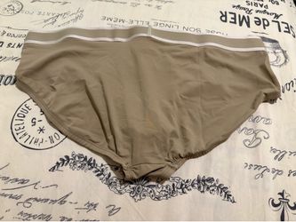 BRAND NEW Calvin Klein XL Beige Brief Underwear BRAND  NEW  (never used)  NO...YOU CAN NOT TRY THEM. But you can see them with any purchase compromise