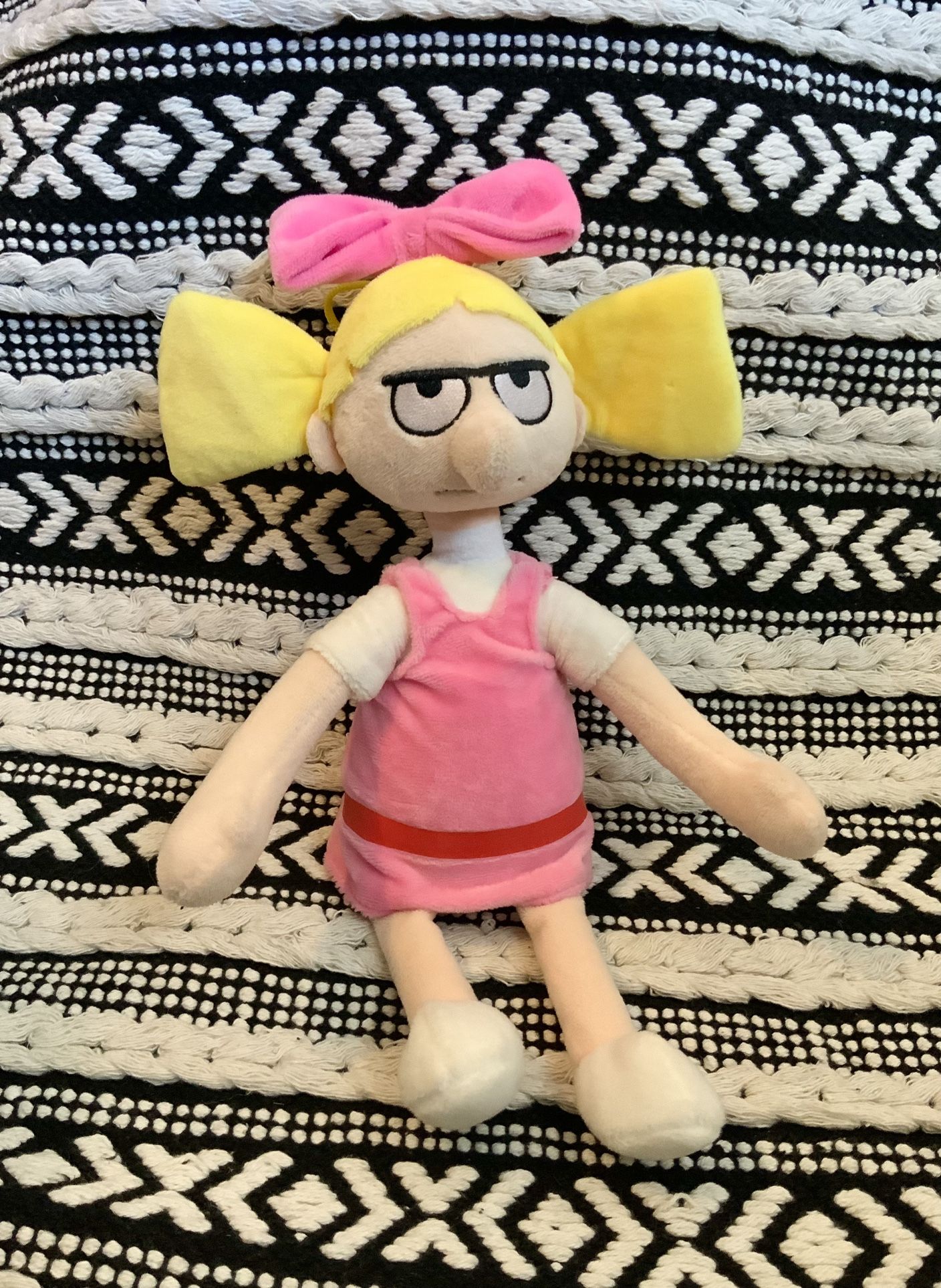 Nickelodeon Hey Arnold Helga 14" Plush Doll 2017 Stuffed Animal
