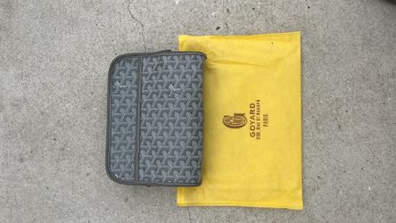 Grey Goyard Clutch Bag