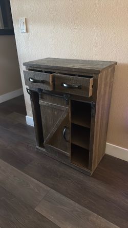 Barn door cabinet