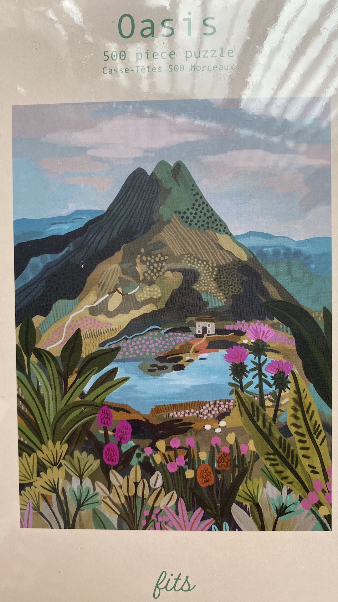 Oasis 500 Piece Puzzle, Mountain Puzzle, Scenery Puzzle, New in Box