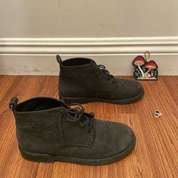 Women’s Black/Charcoal Leather Rockport Lace Up Boots