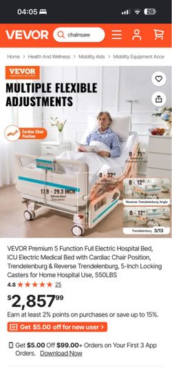 VEVOR Full Electric Hospital Bed
