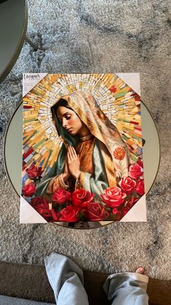 Lacques Canvas Holy Mary Portrait
