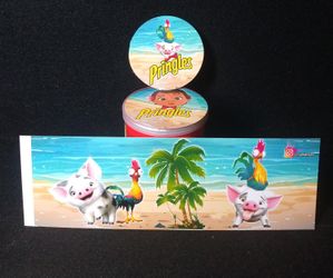 Baby Moana Birthday Labels