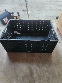 Black carry basket