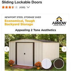 Arrow (Newport Series) Metal 8x10 Metal Shed