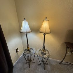 Two Tables And Two Lamps