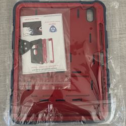 iPad 10 Gene Case Navy Blue & Red