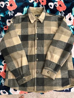 Banana Republic Plaid Flannel Shirt Jacket