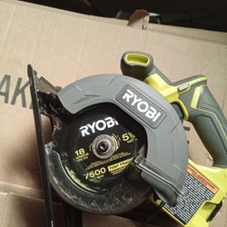Ryobi Circular Saw 5 1/2 Blade On It  Brand New 