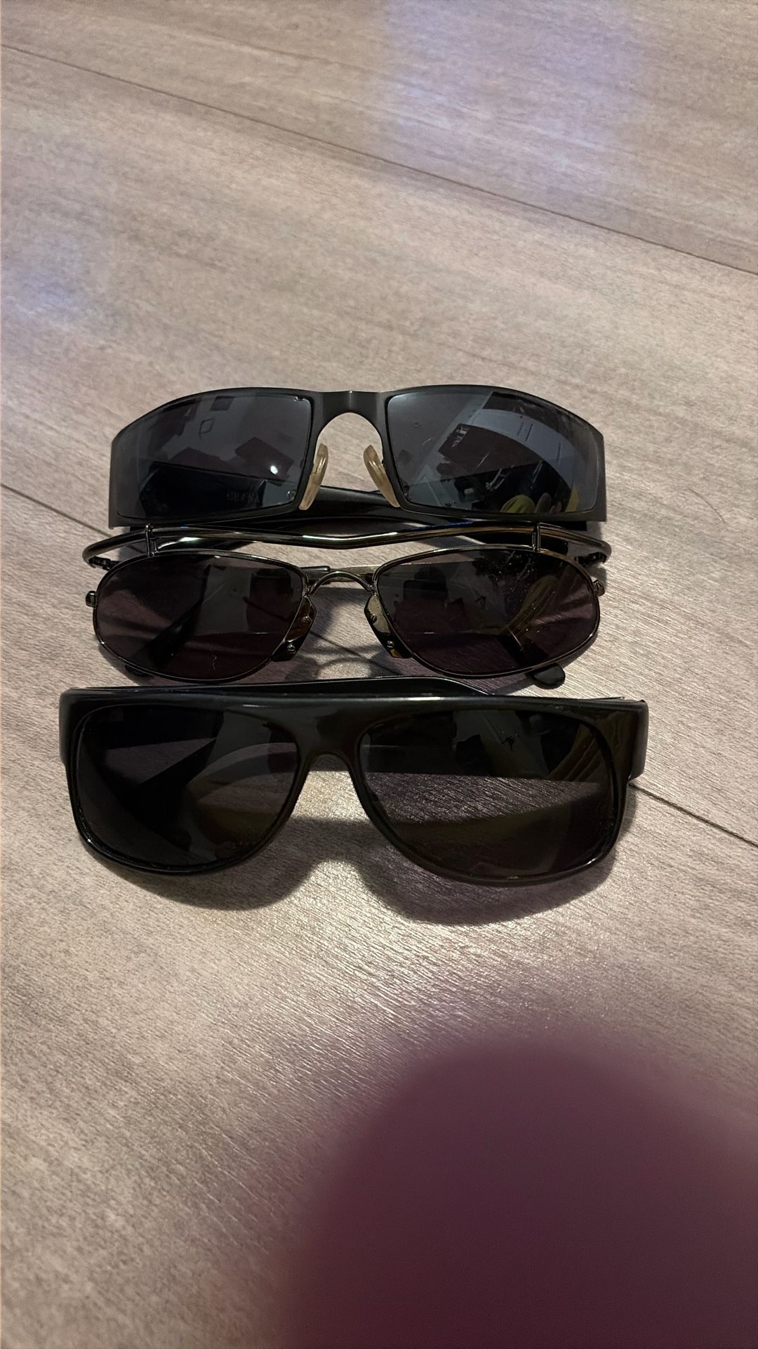 Brand New Panama Jack Sunglasses,solar X Visor Glasses And No Brand All Black Glasses
